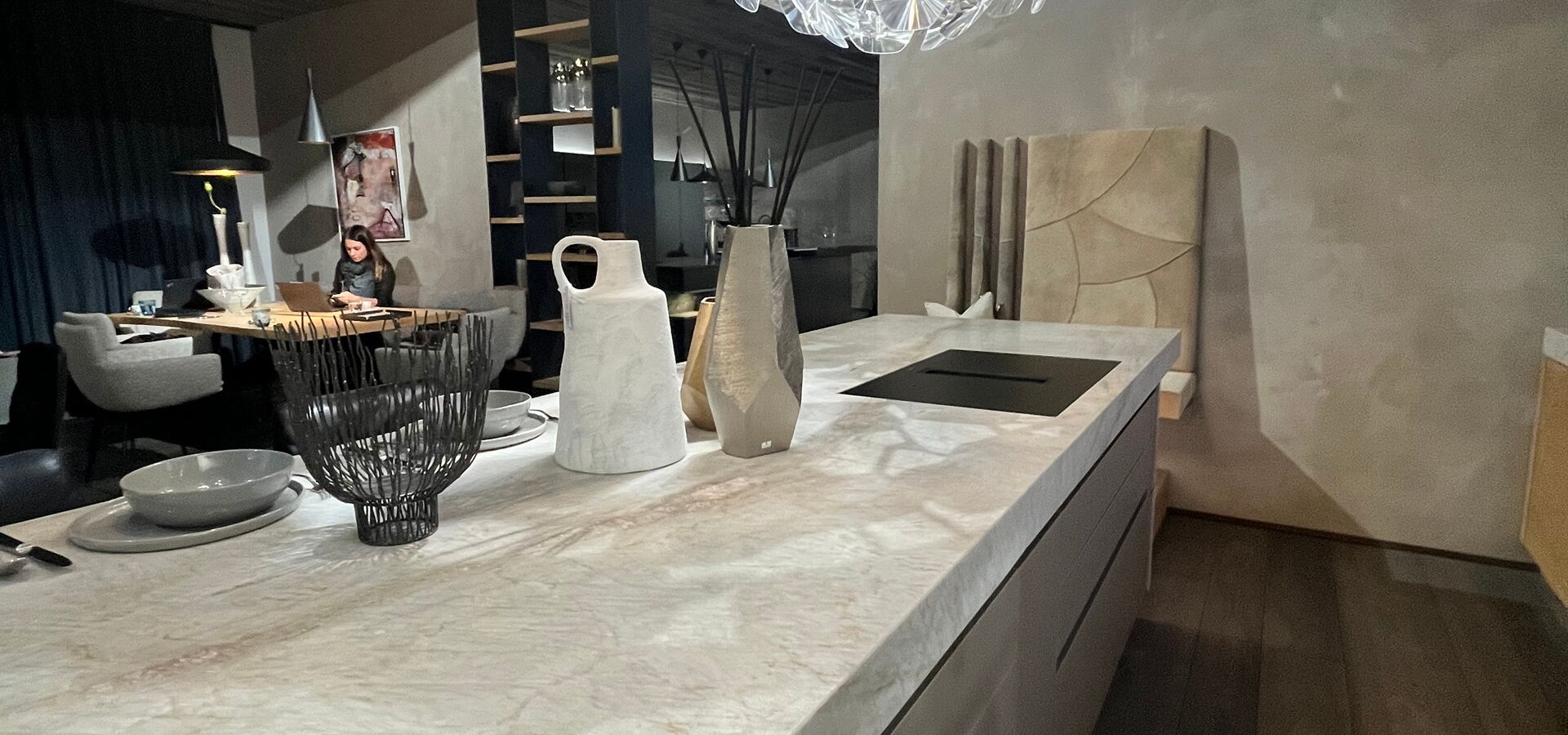 feingeschliffenen Quarzit Taj Mahal Küchenplatte