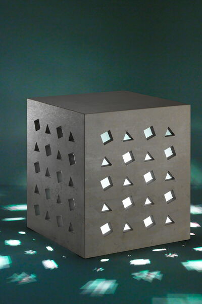 Sitzblock schwarz matt Luce a Batteria