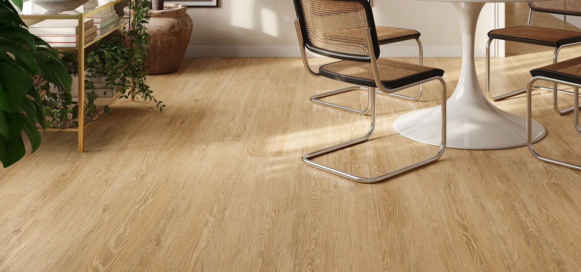 Wohnen mit Fliesen in Holzoptik