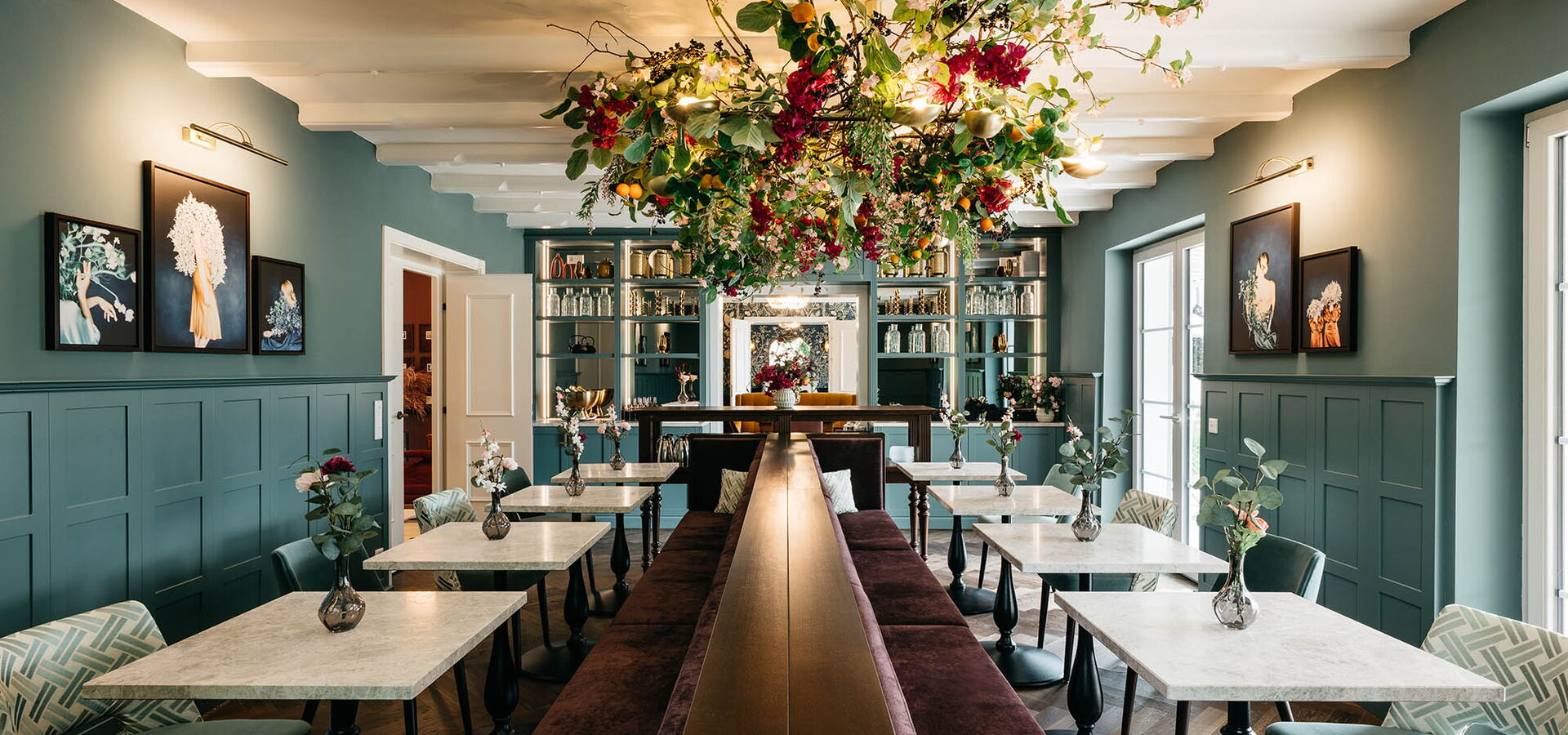 Crema-Silver Tische Naturstein weiß