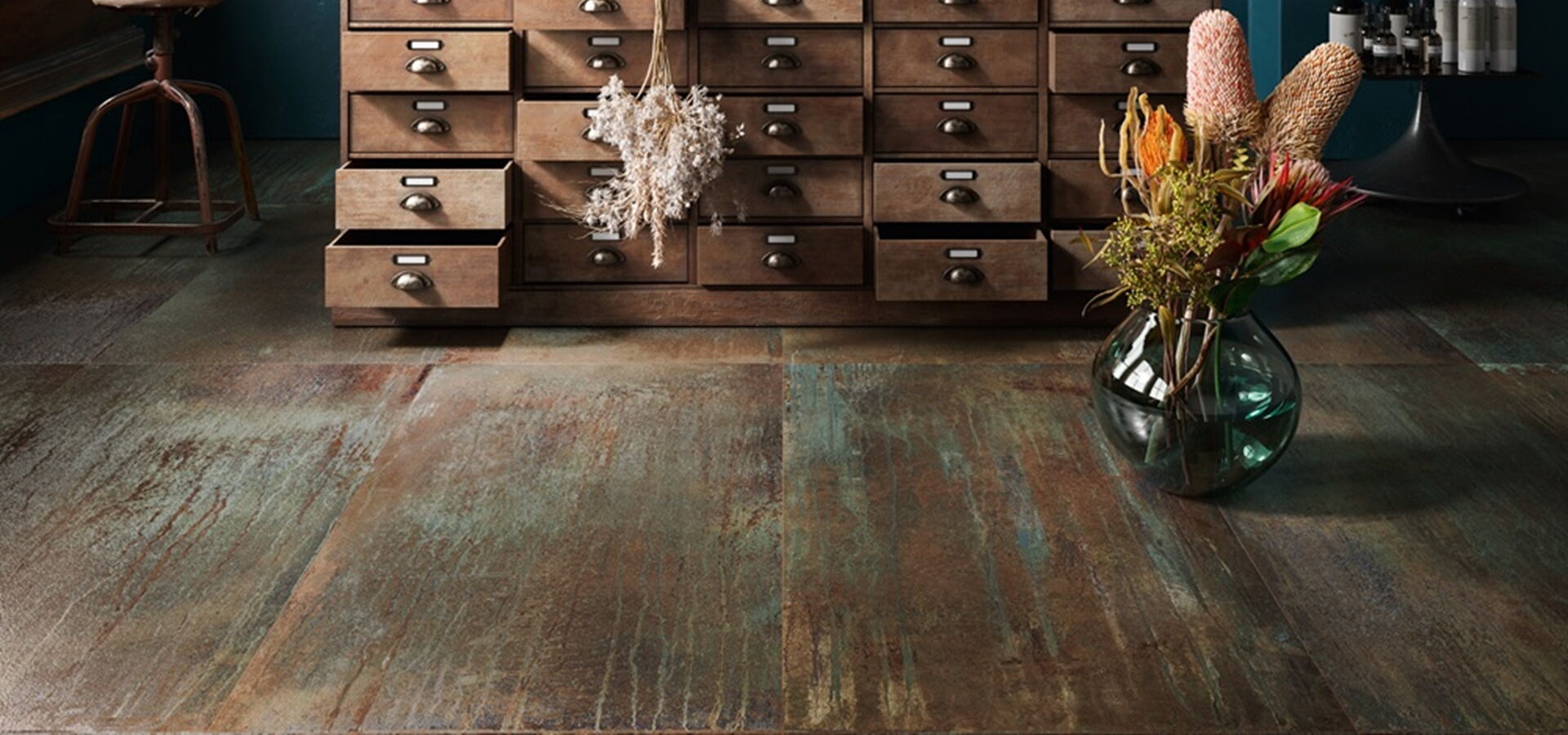 Wohnraumgestaltung mit Feinsteinzeug