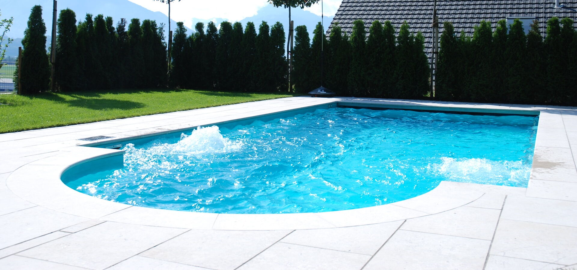 Natursteinplatte Kanfanar Pool und Outdoor grau