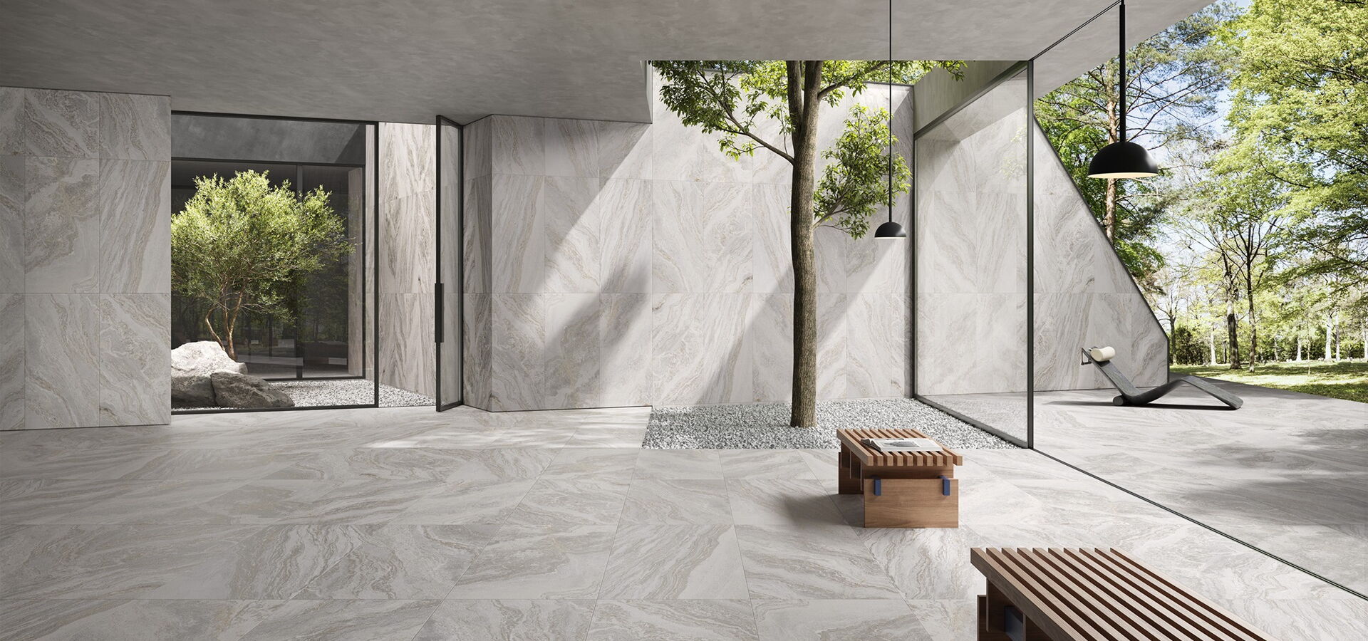 Natursteinplatten Silverquartz white