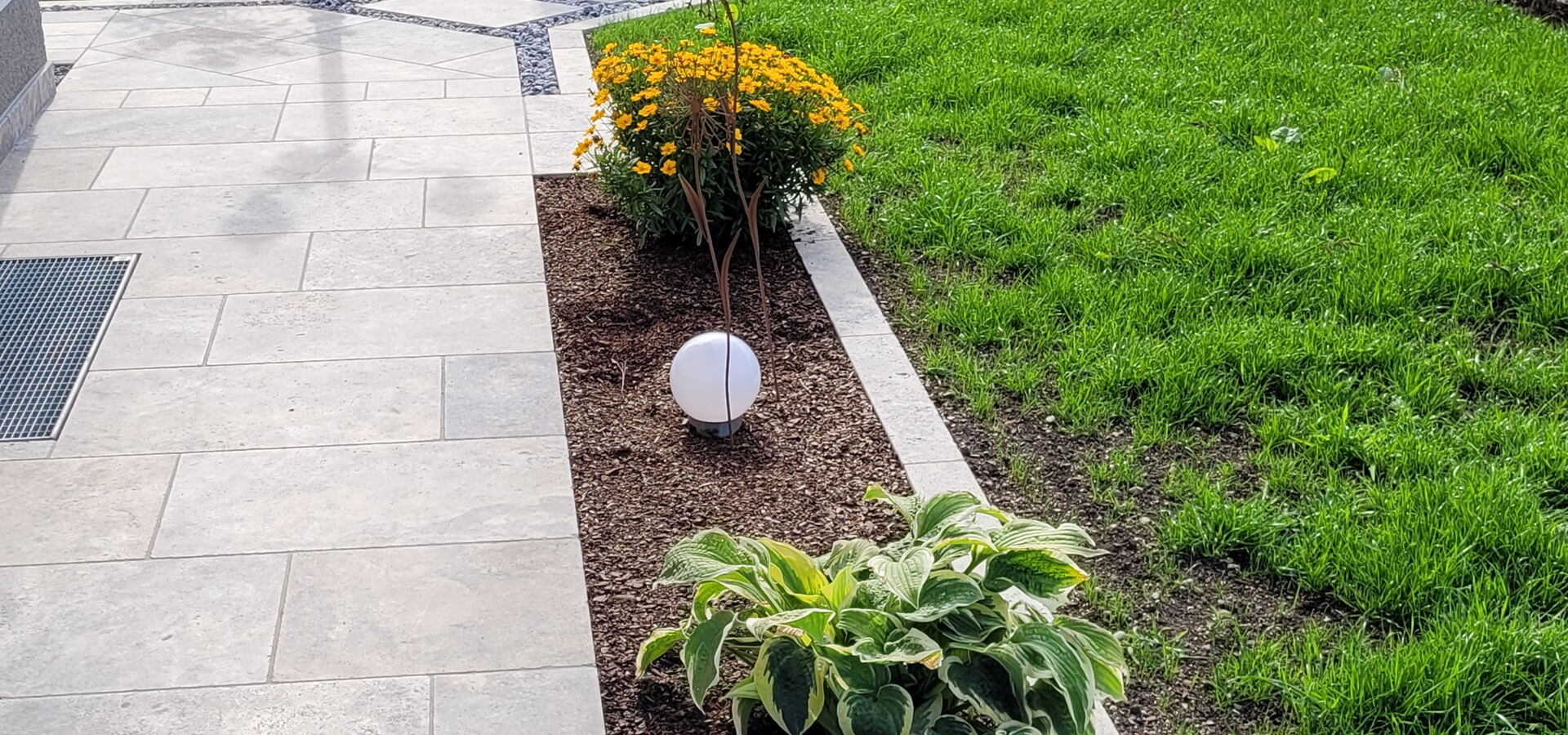 Naturstein für den Außenbereich Travertin silver