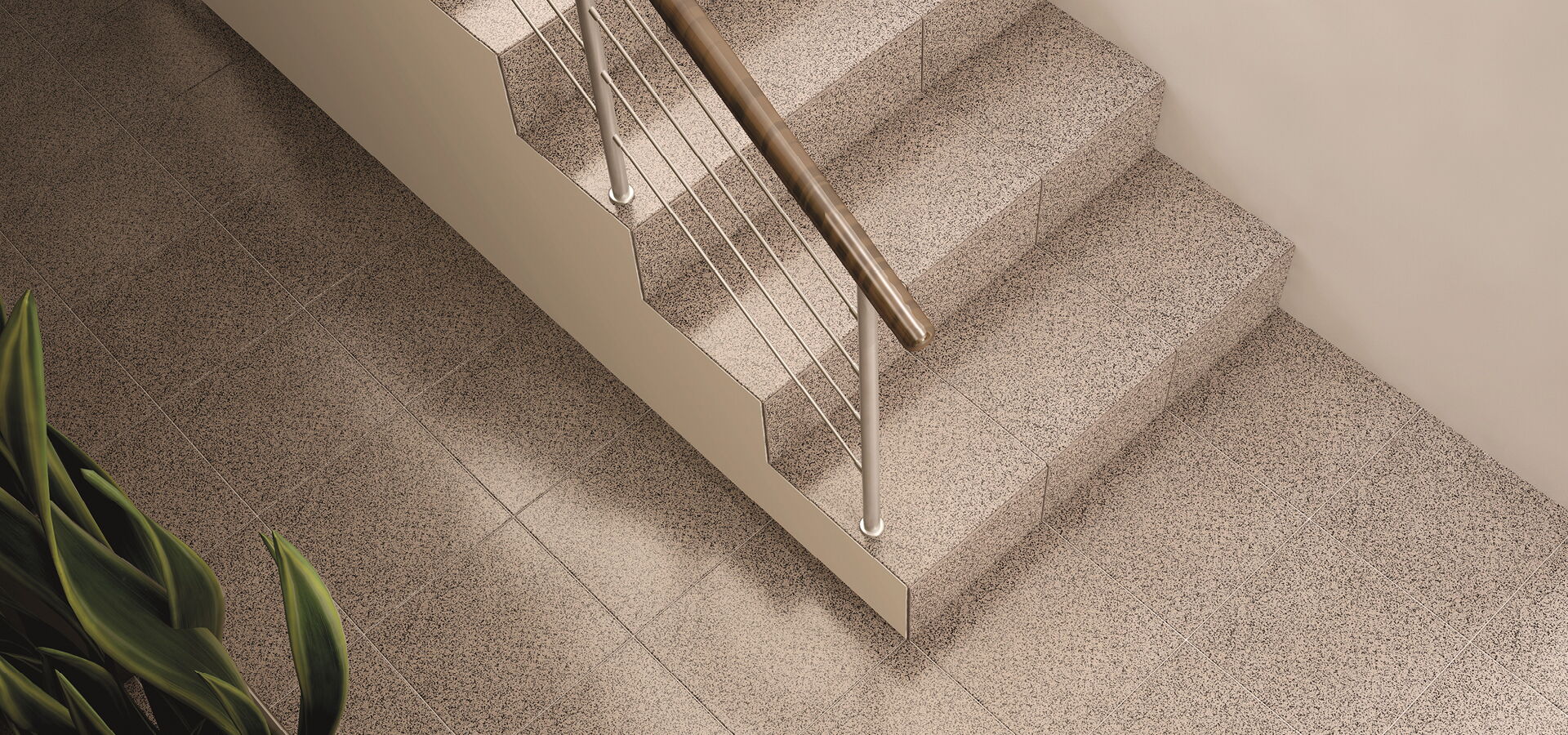 Keramikfliese Triton grau im Innenbereich