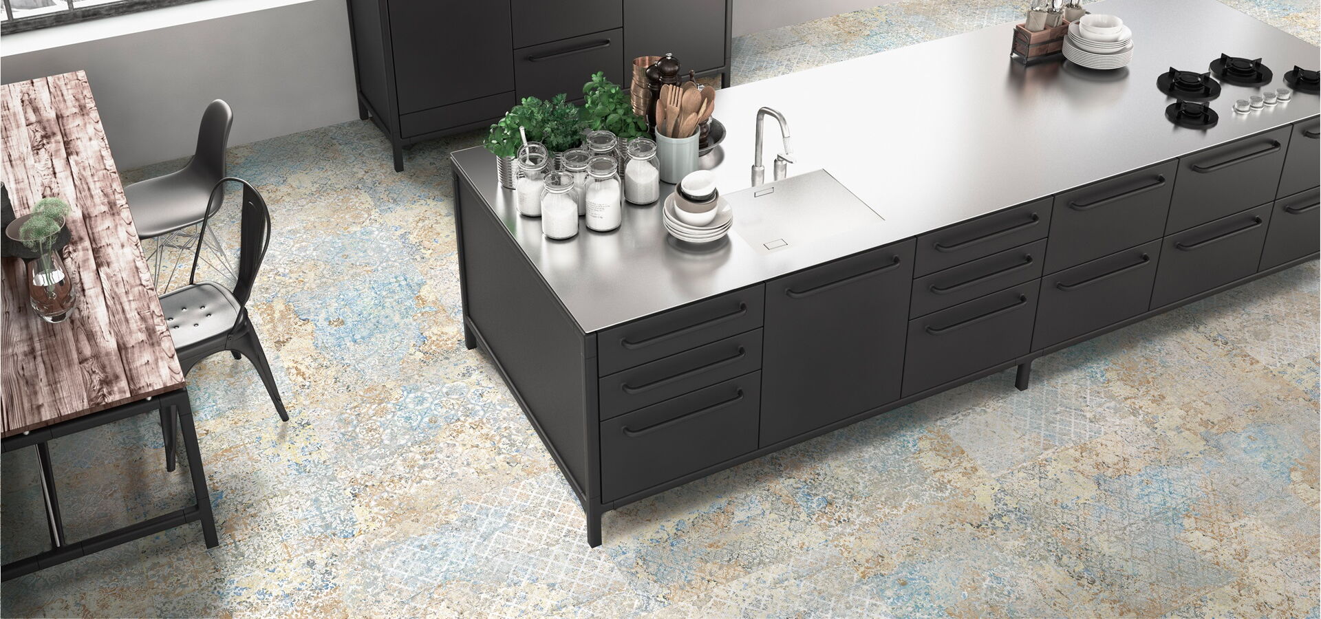 moderne Küchenfliesen