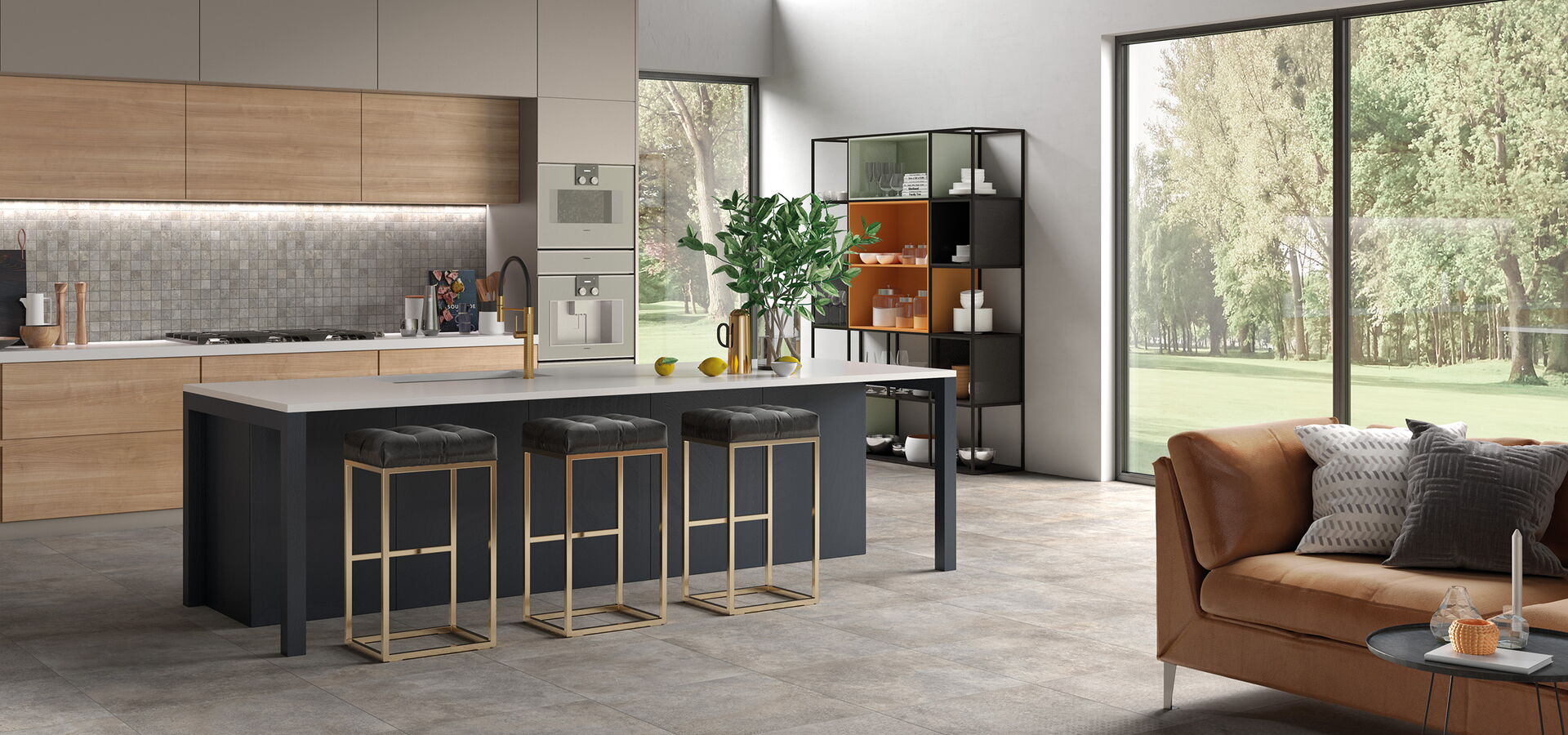 Fliesenboden in der Küche