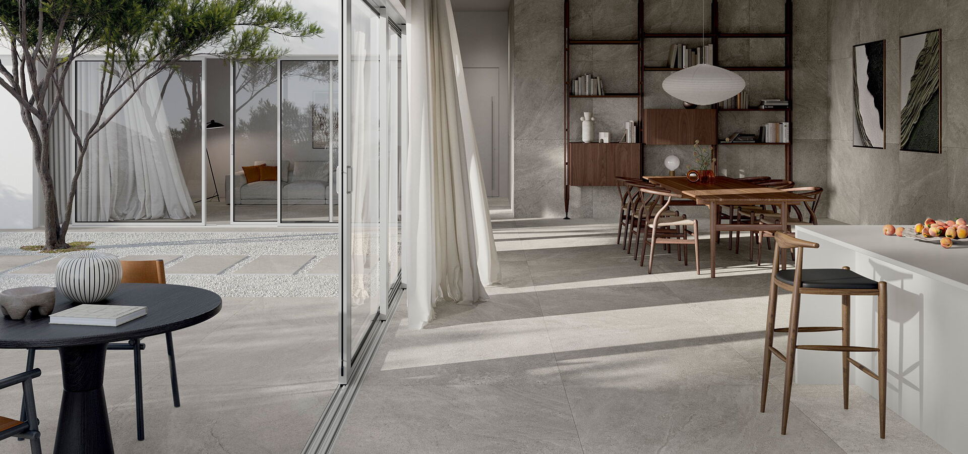 Feinsteinzeug für Innen und Außen