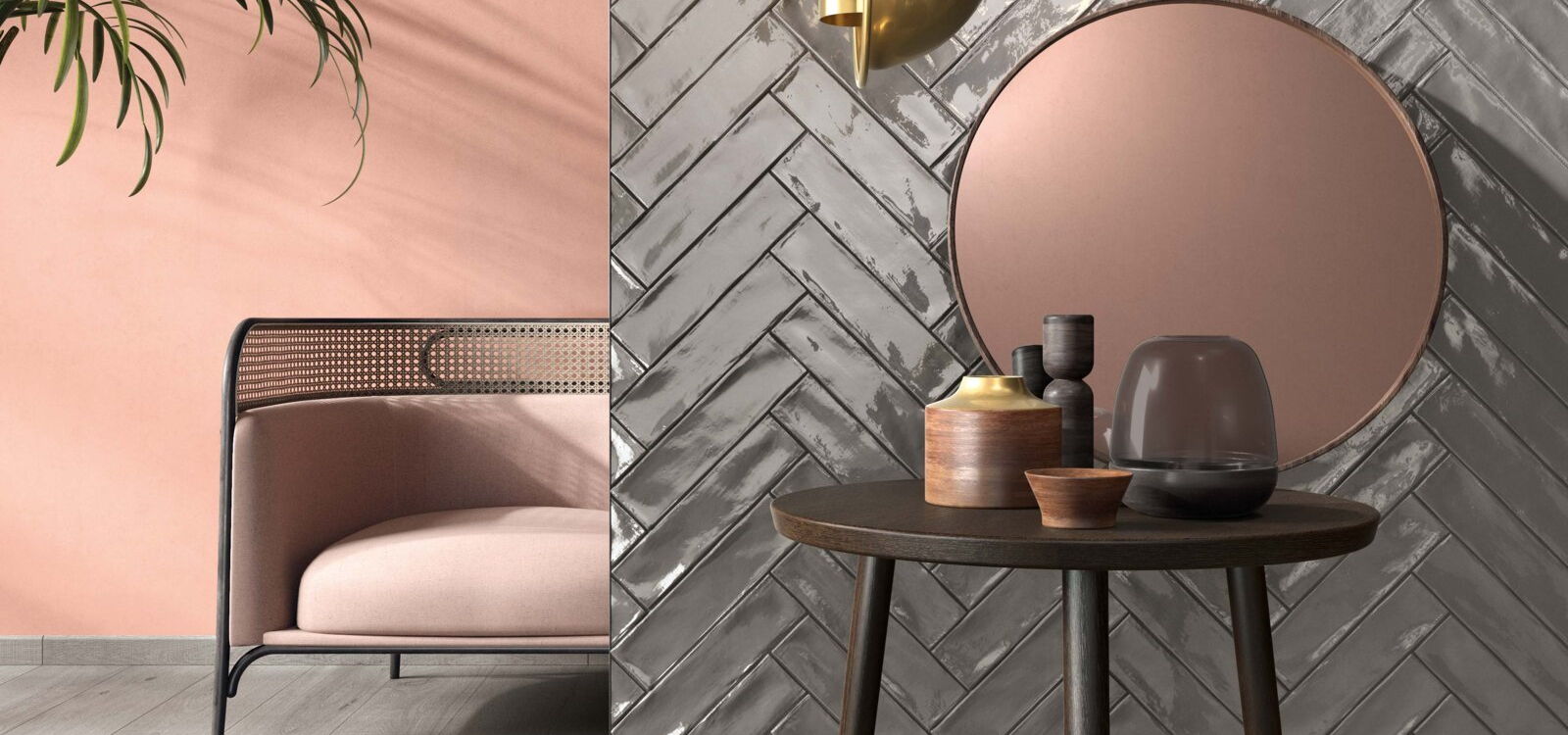 Keramikfliesen ABK Brick grey + Wood grey