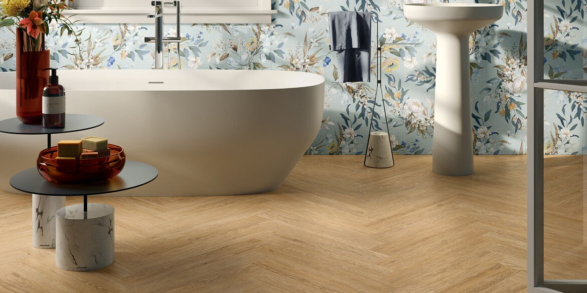 Holzfliesen im Badezimmer CSA Sunwood