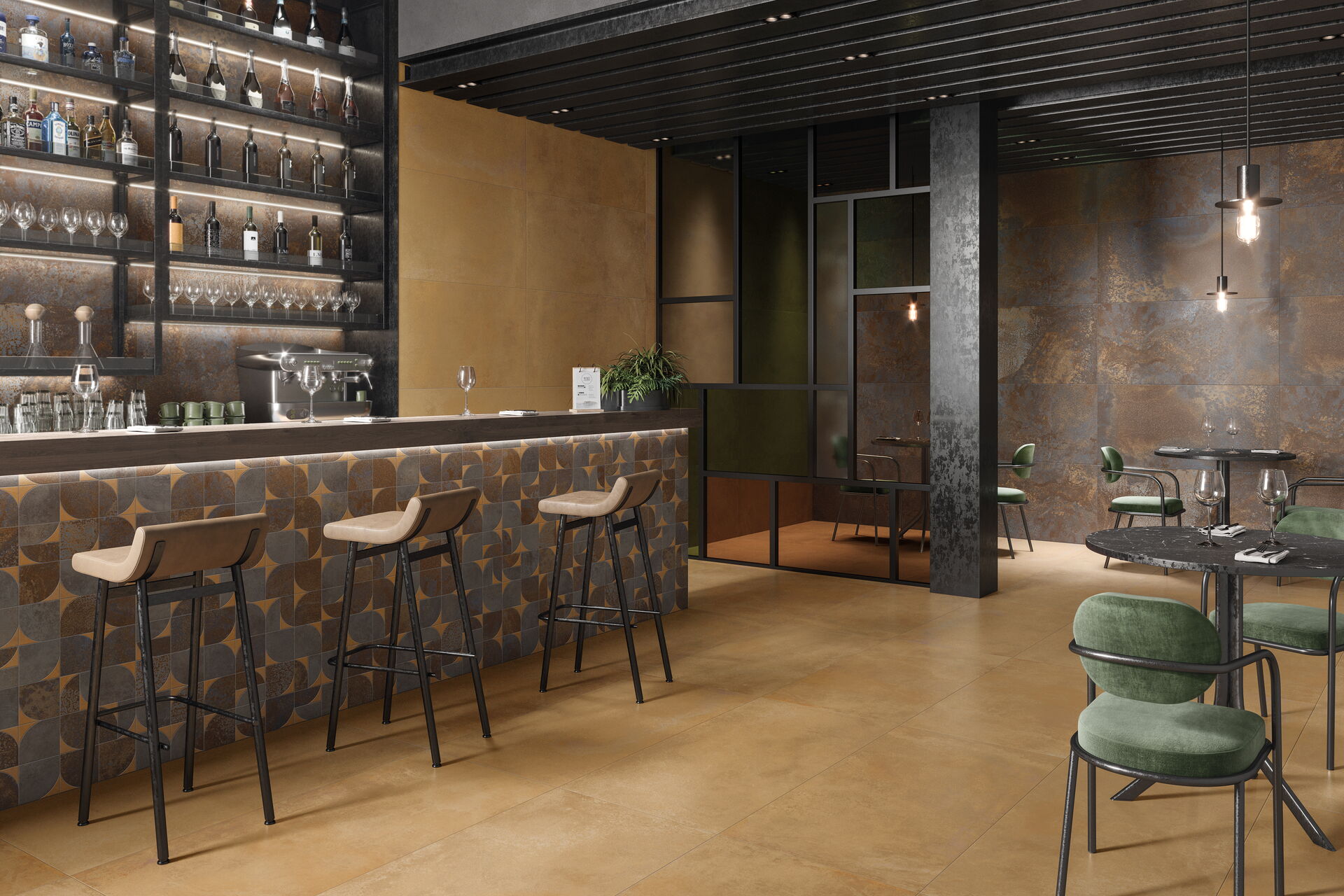 Wand- und Bodenfliese in Betonoptik