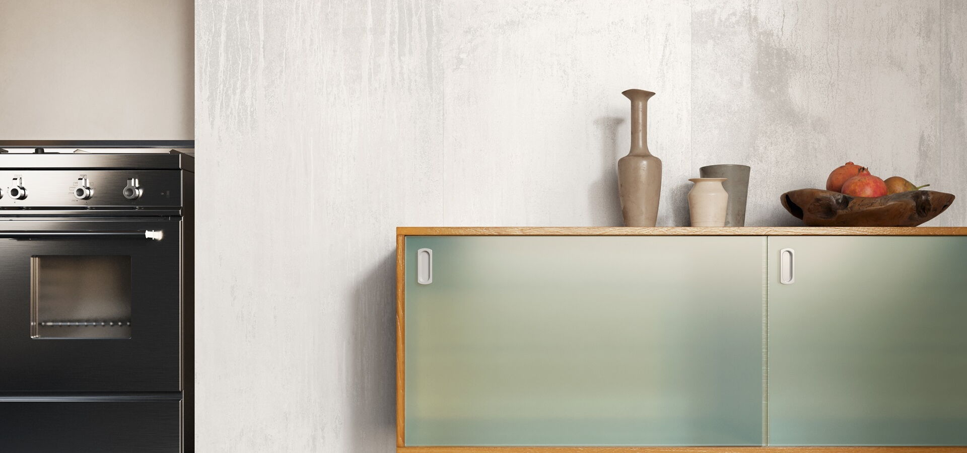 Fliesenboden in Metalloptik