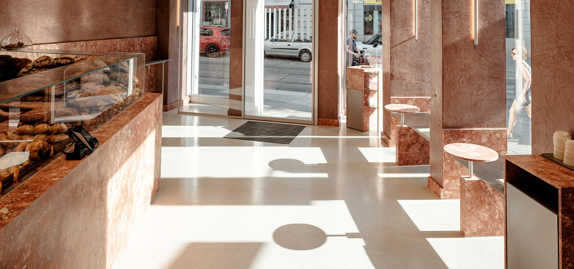 Natursteinplatten indoor rot