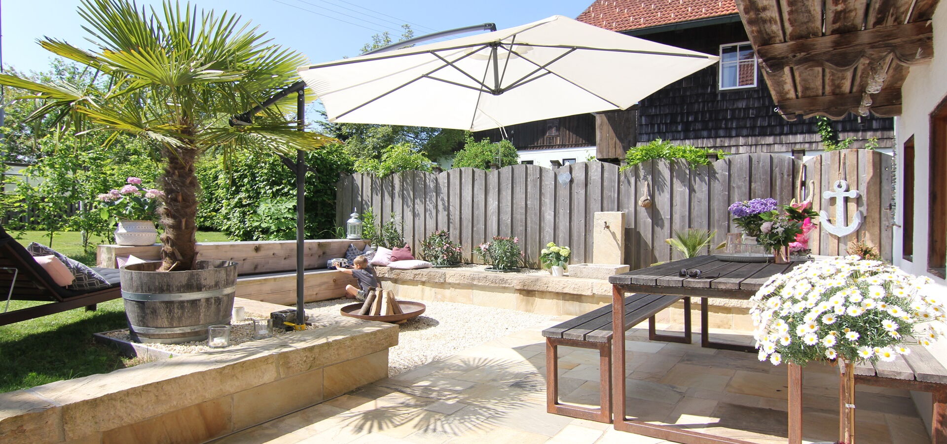 Terassenplatten hell