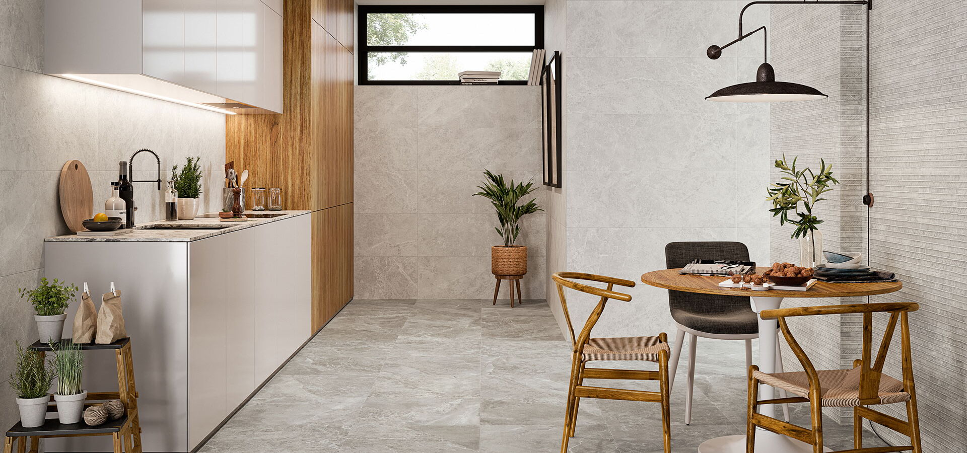 Wand- und Bodenfliese - White und Beige 60x60