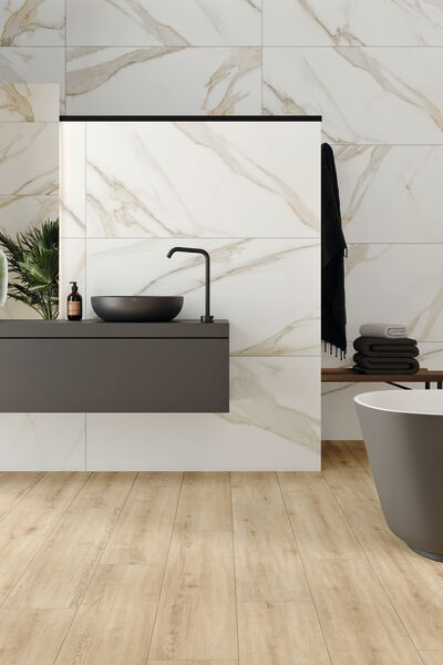 Feinsteinzeug für Badezimmer