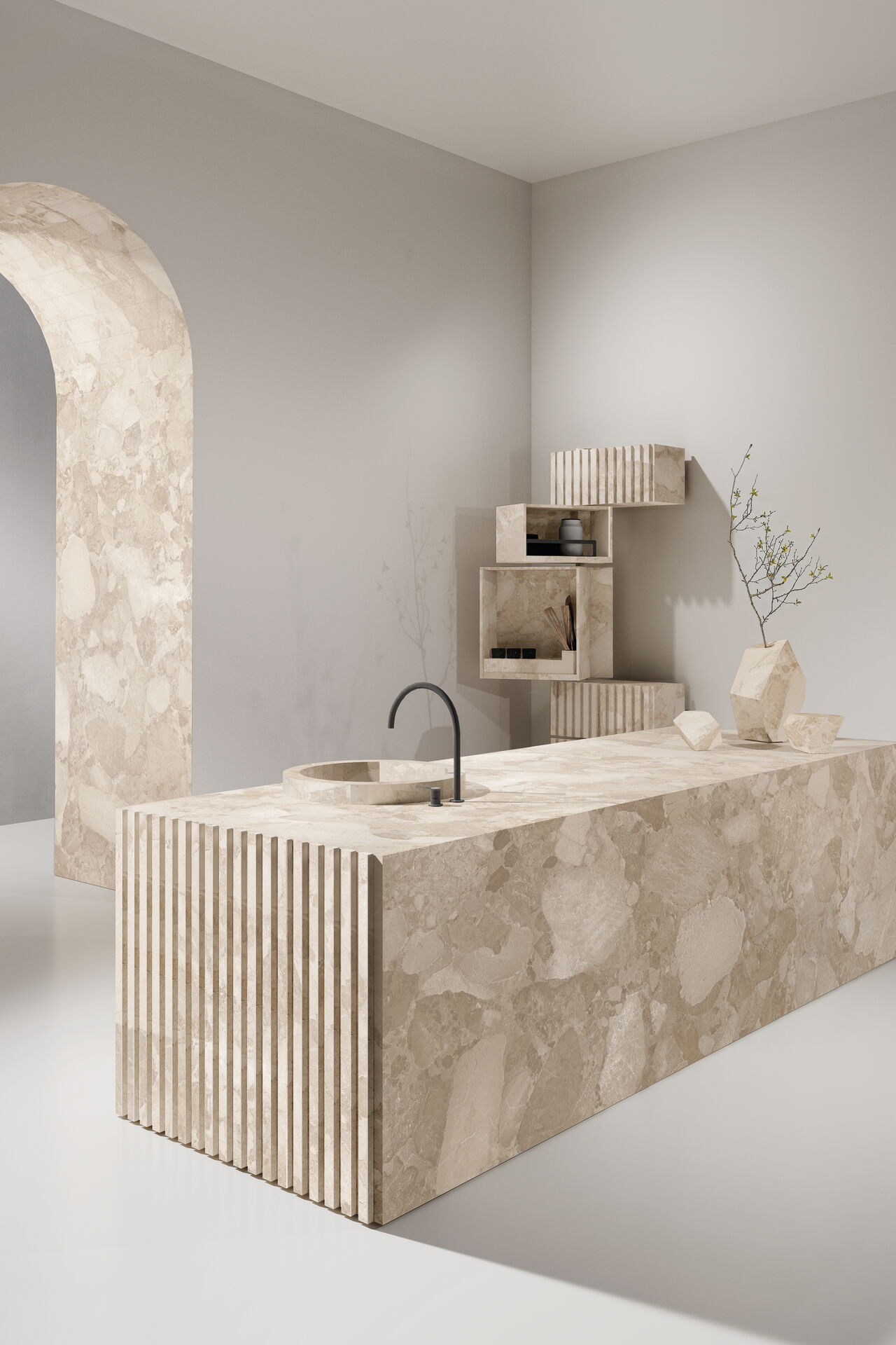 Keramik Küchenblock