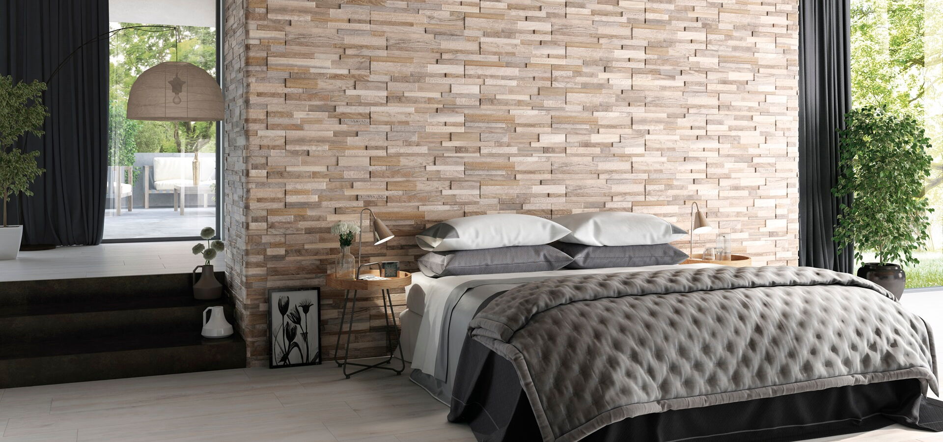 Wandverkleidung für den Wohnbereich Wallert taupe